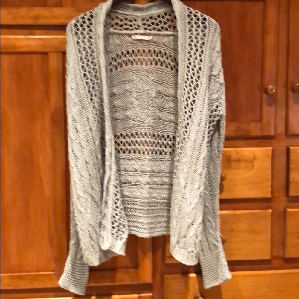 Calypso St. Barth Gray Cotton Cardigan